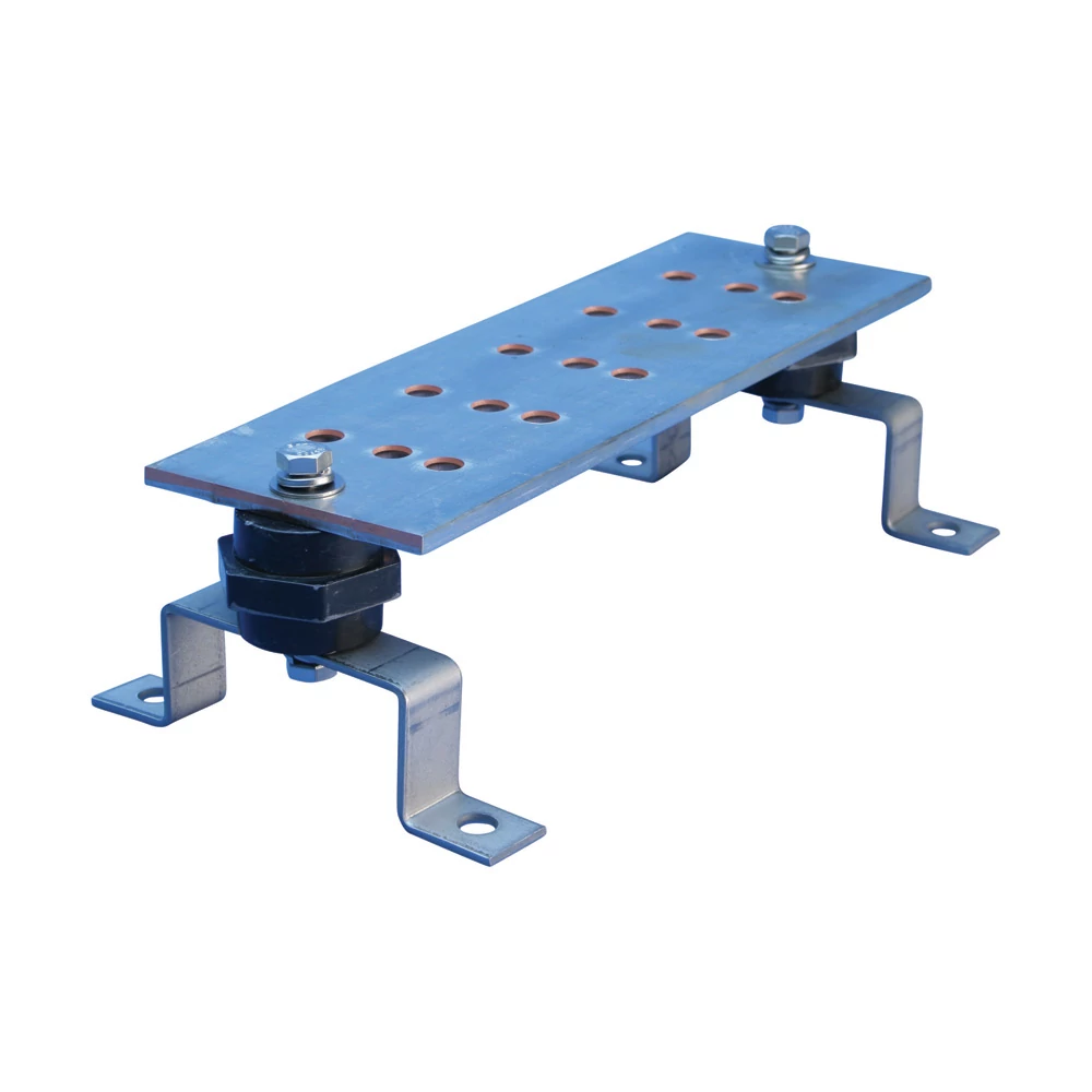 Grounding Busbar, LL, 12" x 4" x 0.25", Tinned